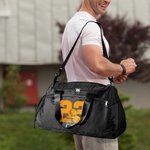 Bolsa de viaje grande personalizada impermeable con nombre baloncesto y número regalo de cumpleaños para amantes del deporte