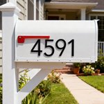 Personalized 3D Letters Postbox Numbers Self-Adhesive Home Decor with Wooden Ruler Daily Use Housewarming Gift for New Home Movers