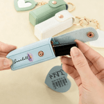 Personalized Birth Flower PU Leather Lipstick Case Keychain with Name and Heart-Shaped Mirror Makeup Essentials Birthday Anniversary Gift for Women