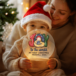 Personalised Joy To The World My First Christmas LED Night Light with Name Year and Wood Base Room Decor Christmas Gift for Newborns Babies