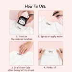 Gepersonaliseerde Schattige Kat Vis Stof Kleding Zelf Inktende Stempel met Naam en Geboortebloem Dagelijks Gebruik Verjaardagscadeau voor Familie