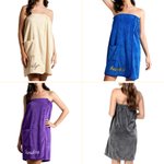 Personalised Embroidered Name Quick-Dry Body Wrap Towel with Hook and Loop Bathroom Spa Beach Pool Use Birthday Christmas Gift for Women