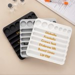 Personalised Multi-Groove 3D-Printed Tray Portable Partitioned Vial Holder with Text Birthday Christmas Gift for Doctors Nurses