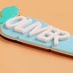 Personalised Carrot Multicolour Acrylic Basket Tag with Name Birthday Easter  Gift for Boys Girls