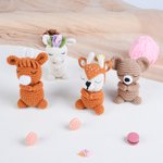 Personalised Cute Boy Bear Cow Fantasy Unicorn Soft Baby Security Blanket with Embroidered Name Birthday Baby Shower Gift for Newborns