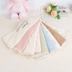 Personalised Cute Boy Bear Cow Fantasy Unicorn Soft Baby Security Blanket with Embroidered Name Birthday Baby Shower Gift for Newborns