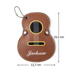 Poche de Rangement pour Pics de Guitare Personnalisée avec Nom Sac en Cuir Cadeau Anniversaire Fête pour Musicien Guitariste