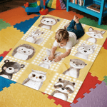 Mantas personalizadas con nombre de animalitos en forma de guirnalda de flores Decoración para el hogar Regalo de cumpleaños y Navidad para niños