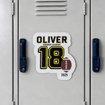 Personalizado Multicolor Natación Hockey Número Nombre Juego de 2 Imán Signo Espíritu Deportivo Armario Nevera Coche Decoración Equipo Regalo para Jugadores