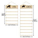 Personalized Horse Show Silhouette Ribbon Badge Holder with Text Equestrian Award Display Birthday Game Day Team Gift for Horse Rider Lover