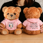 Personalisierte Schmetterling Vogel Plüsch Plüschbär mit Foto T-shirt Hoodie Name und Jahr Memorial Geburtstagsgeschenk für Kinder