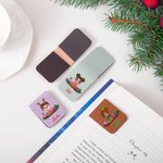 Marque-page magnétique personnalisé pour garçon et fille avec nom Plusieurs couleurs disponibles Cadeau de Noël pour le rat de bibliothèque et l'amateur de livres