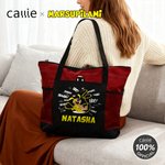 Personalized Cute Tail-Bouncing Marsupilami Tote Bag with with Name and Mesh Pockets Birthday Mother's Day Gift for Kids Moms | Callie × Marsupilami®