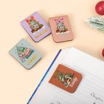 Marque-page magnétique en cuir personnalisé avec nom gravé Fournitures scolaires Cadeau de Noël pour les rats de bibliothèque Amoureux des livres