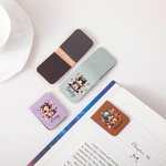 Segnalibro magnetico personalizzato in pelle di mucca delle Highlands con nome, regalo di compleanno per gli amanti dei libri.