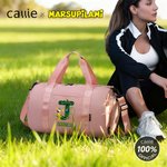 Personalisierte Klassische Langschwanz marsupilami Große Reisetasche mit Initial und Name Reisezubehör Geburtstagsgeschenk für Kinder | Callie × Marsupilami®