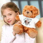 Personalisierte Schmetterling Vogel Plüsch Plüschbär mit Foto T-shirt Hoodie Name und Jahr Memorial Geburtstagsgeschenk für Kinder