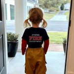 Personalised Firefighter Maltese Cross 100% Cotton Kid T-shirt with Name Age and Text Birthday Gift for Boys Girls