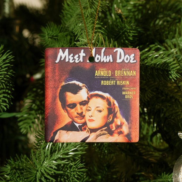 Gepersonaliseerde Vintage Movie Photo Ceramic Ornament Home Tree Decor Kerstcadeau voor filmliefhebbers