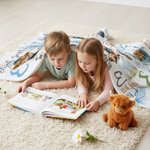 Personalised Highland Cow Initial Soft Throw Blanket with Name Home Decor Christmas Birthday Gift for Family Kids Cow Lovers