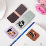 Personalisierte Multicolor Graduation Cap Initial Magnetische Leder Lesezeichen Clip mit Namen Graduation Geschenk für Freund Familie