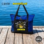 Personalized Cute Tail-Bouncing Marsupilami Tote Bag with with Name and Mesh Pockets Birthday Mother's Day Gift for Kids Moms | Callie × Marsupilami®