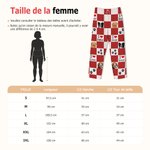 Pantalon de Pyjama en Coton Personnalisé avec Nom et 1-4 Photos d'Animaux Cadeau Anniversaire pour Proriétaire d'Animaux de Compagnie