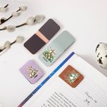 Personalisierte Floral Cross Ostereier Design magnetische Lesezeichen Clip mit Namen Ostern Geburtstag Geschenk für Buchliebhaber Bücherwurm