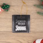 Ornamento de cerámica personalizado con foto de película vintage Decoración del árbol de casa Regalo de Navidad para los amantes del cine