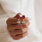 Gepersonaliseerde sprankelende holly leaf zirkoon geboortesteen Stud oorbellen sierlijke sieraden verjaardag verjaardag kerstcadeau voor vrouwen