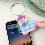 Porte-clés NFC personnalisé en forme de botte pour sac d'urgence avec nom et texte Utilisation quotidienne Cadeau de rentrée scolaire pour garçons filles