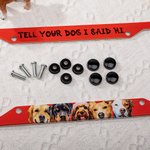 Personalised 1-5 Pet Photos Set of 2 Number Plate Frames with Text Licence Plate Decor Birthday Christmas Gift for Pet Owners Lovers