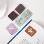 Personalised Cartoon Dragon Magnetic Leather Bookmark Clip with Name Reading Stationery Supplies Birthday Gift for Bookworms Book Lovers