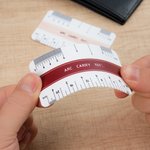 Personalised Mini Wallet Size Portable Architectural Scale Ruler with Name Valuable Tool Birthday Gift for  Architects Students