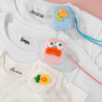 Gepersonaliseerde Schattige Kat Vis Bloem Zelfinktende Stempel met Naam Dagelijks Gebruik Verjaardag Kerstcadeau voor Kinderen Familie