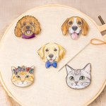 Personalized Cute Cartoon Pet Photo Knitting Needle Organizer Birthday Christmas Gift for Sewing Lovers Pet Lovers