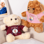 Personalisierte Schmetterling Vogel Plüsch Plüschbär mit Foto T-shirt Hoodie Name und Jahr Memorial Geburtstagsgeschenk für Kinder