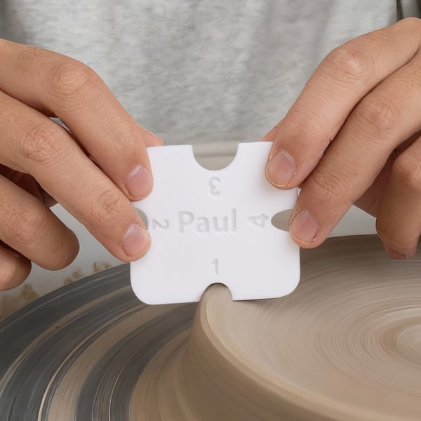 Personalized 3D Printed Name Pottery Foot Rim Shape Tool Daily Use Birthday Gift for Pottery Lover