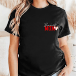 Henkilökohtainen Baseball Äiti 1-3 Lapsi merkit 100% puuvilla T-paita nimi ja numero Syntymäpäivä Loma Game Day lahja äidille