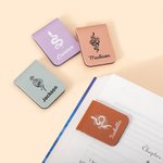 Personlig Blommig Orm Magnetisk Läder Bokmärke Clip med Namn Läsning Skrivmaterial Födelsedagspresent för Bokmalar Ormälskare