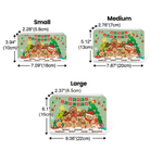 Personalized Cute Gingerbread Man Biscuit Storage Tin with Name Christmas Gift for Family Kids