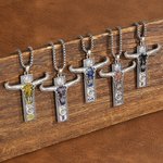 Personligt Western-Style Cow Skull Monogram Halsband Födelsedagspresent för Cowboys Cowgirls