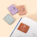 Personalised Birth Flower Magnetic Leather Bookmark Clip with Name Birthday Gift for Book Lovers Bookworms