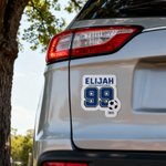 Personalizado Multicolor Natación Hockey Número Nombre Juego de 2 Imán Signo Espíritu Deportivo Armario Nevera Coche Decoración Equipo Regalo para Jugadores