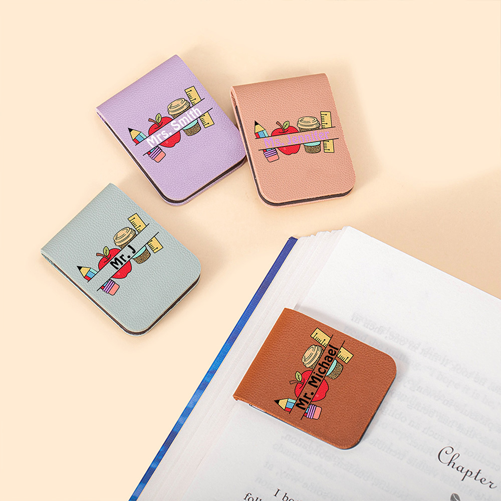 Crayon de poche magnétique multicolore personnalisé avec nom Fournitures de papeterie pour la lecture Cadeau d'anniversaire pour les enseignants