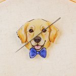 Personalized Cute Cartoon Pet Photo Knitting Needle Organizer Birthday Christmas Gift for Sewing Lovers Pet Lovers