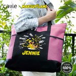 Personalized Cute Tail-Bouncing Marsupilami Tote Bag with with Name and Mesh Pockets Birthday Mother's Day Gift for Kids Moms | Callie × Marsupilami®