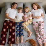 Zampe di zucca personalizzate con faccia a scacchiera Foto Pantaloni del pigiama lunghi con coulisse Halloween Natale Regalo di compleanno per bambini Donne Uomini Amanti degli animali domestici