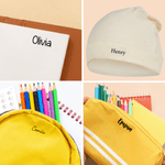 Gepersonaliseerde Schattige Kat Vis Bloem Zelfinktende Stempel met Naam Dagelijks Gebruik Verjaardag Kerstcadeau voor Kinderen Familie