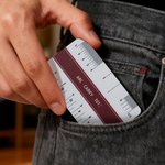 Personalised Mini Wallet Size Portable Architectural Scale Ruler with Name Valuable Tool Birthday Gift for  Architects Students